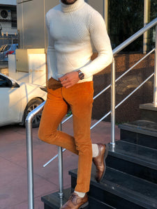Capstone Ecru Slim Fit Turtleneck-baagr.myshopify.com-sweatshirts-BOJONI