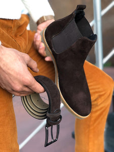 Suade Leather Classic Chelsea boots Brown-baagr.myshopify.com-shoes2-BOJONI