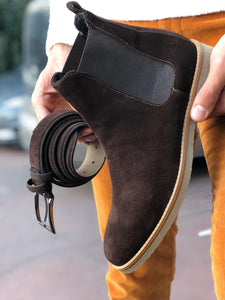 Suade Leather Classic Chelsea boots Brown-baagr.myshopify.com-shoes2-BOJONI