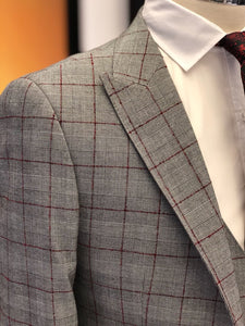 Premium Versailles Slim Fit Plaid Suit-baagr.myshopify.com-suit-BOJONI