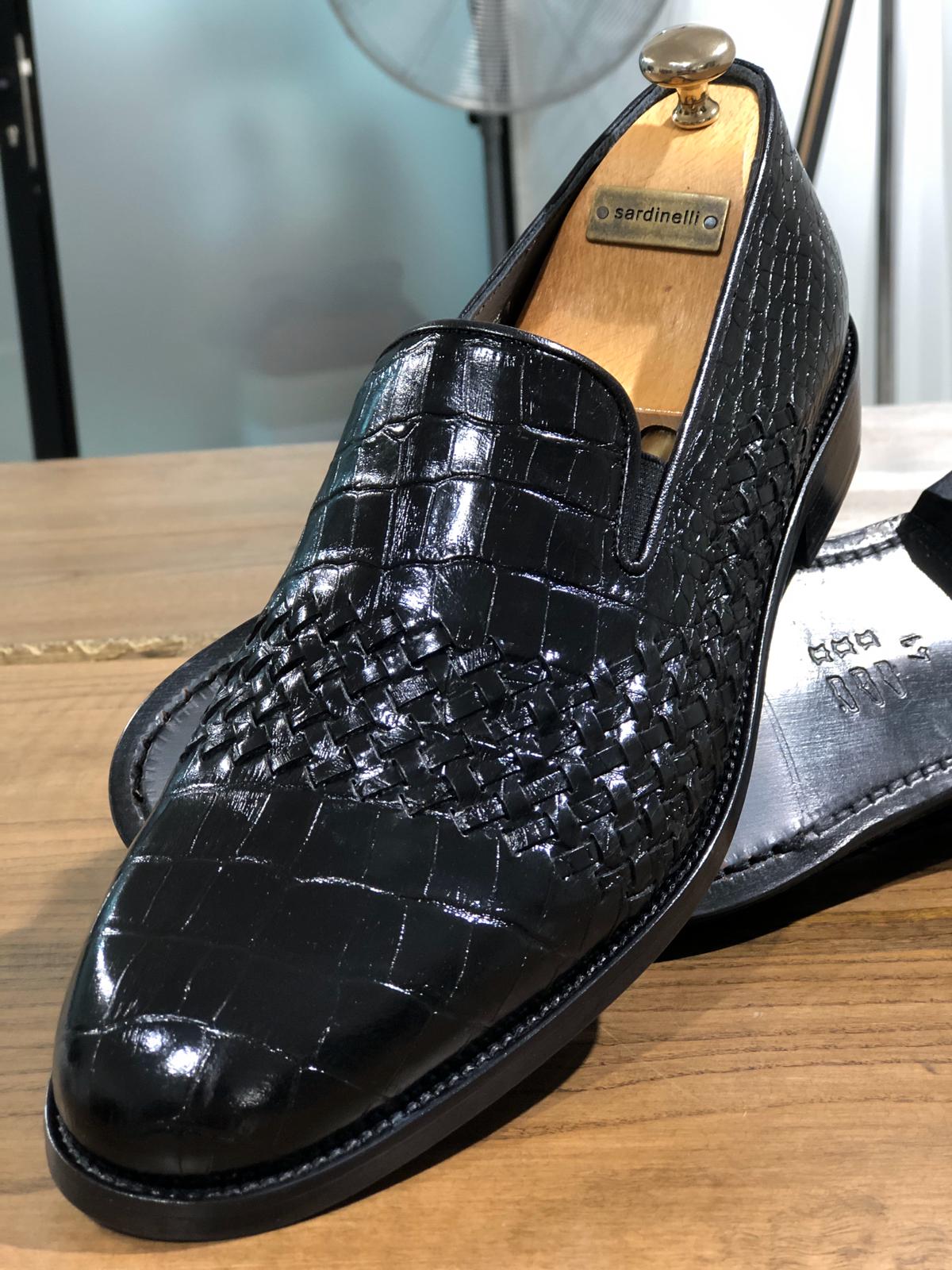 Sardinelli Classic Leather Shoes Black-baagr.myshopify.com-shoes2-BOJONI