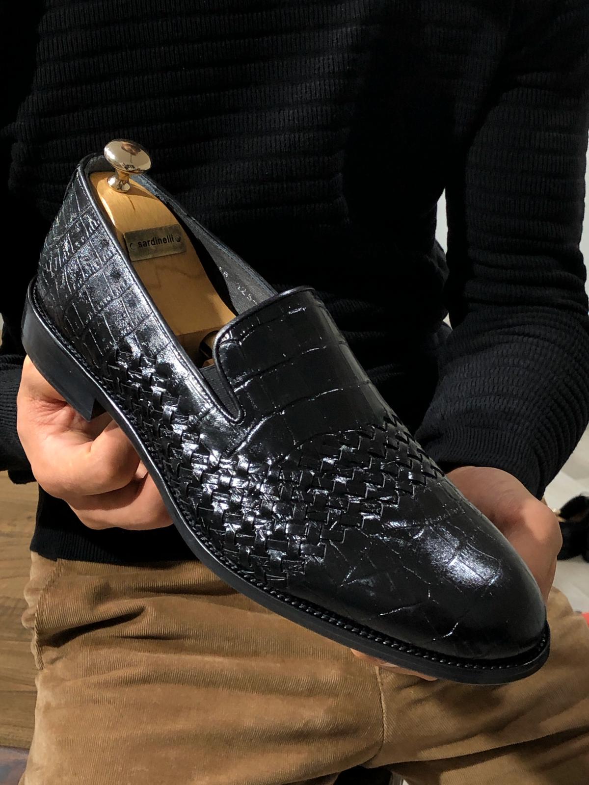 Sardinelli Classic Leather Shoes Black-baagr.myshopify.com-shoes2-BOJONI