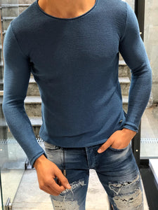 Ponto Slim-Fit Knitwear Indigo-baagr.myshopify.com-sweatshirts-BOJONI