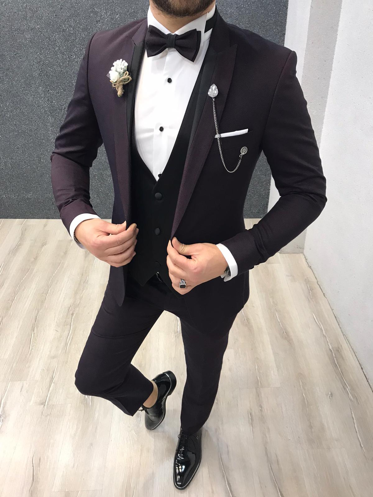 Zerno Slim Fit Damson Tuxedo-baagr.myshopify.com-1-BOJONI