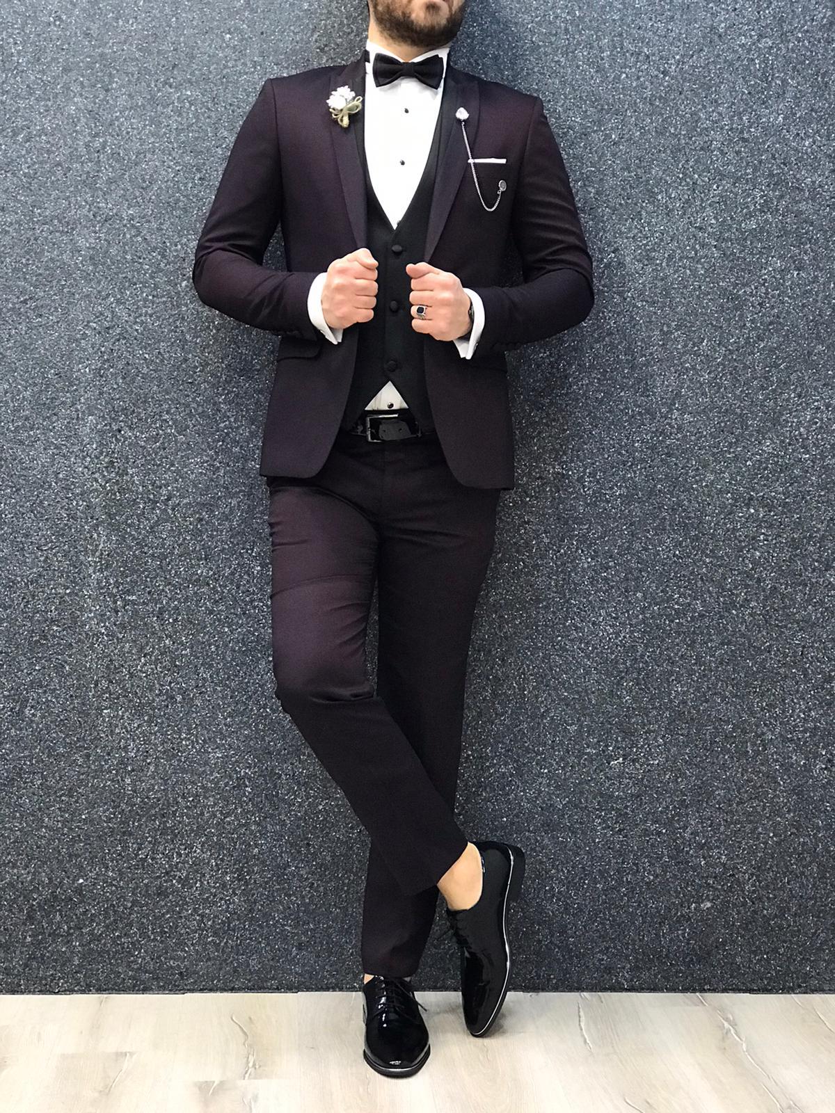 Zerno Slim Fit Damson Tuxedo-baagr.myshopify.com-1-BOJONI