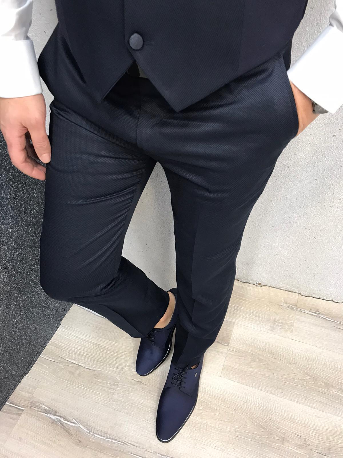 Lazio Slim Fit Navy Blue Tuxedo-baagr.myshopify.com-1-BOJONI