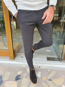 Frezo Black Slim Fit Pants-baagr.myshopify.com-Pants-BOJONI