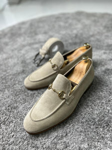 Bojoni Amato Special Edition Neolite Suede Beige Leather Loafer