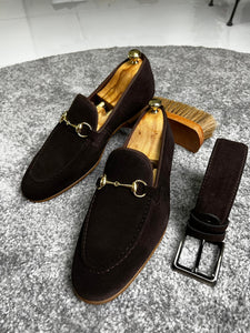 Bojoni Amato Special Edition Neolite Brown Suede Leather Loafer