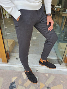 Frezo Black Slim Fit Pants-baagr.myshopify.com-Pants-BOJONI