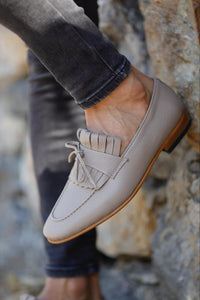 Bojoni Uluwatu  Double Buckle Beige Loafer