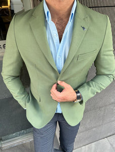 Giovanni Mannelli Dovetail Khaki Blazer