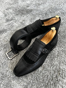 Bojoni Amato Neolite Sole Classic Black Tasseled Loafer