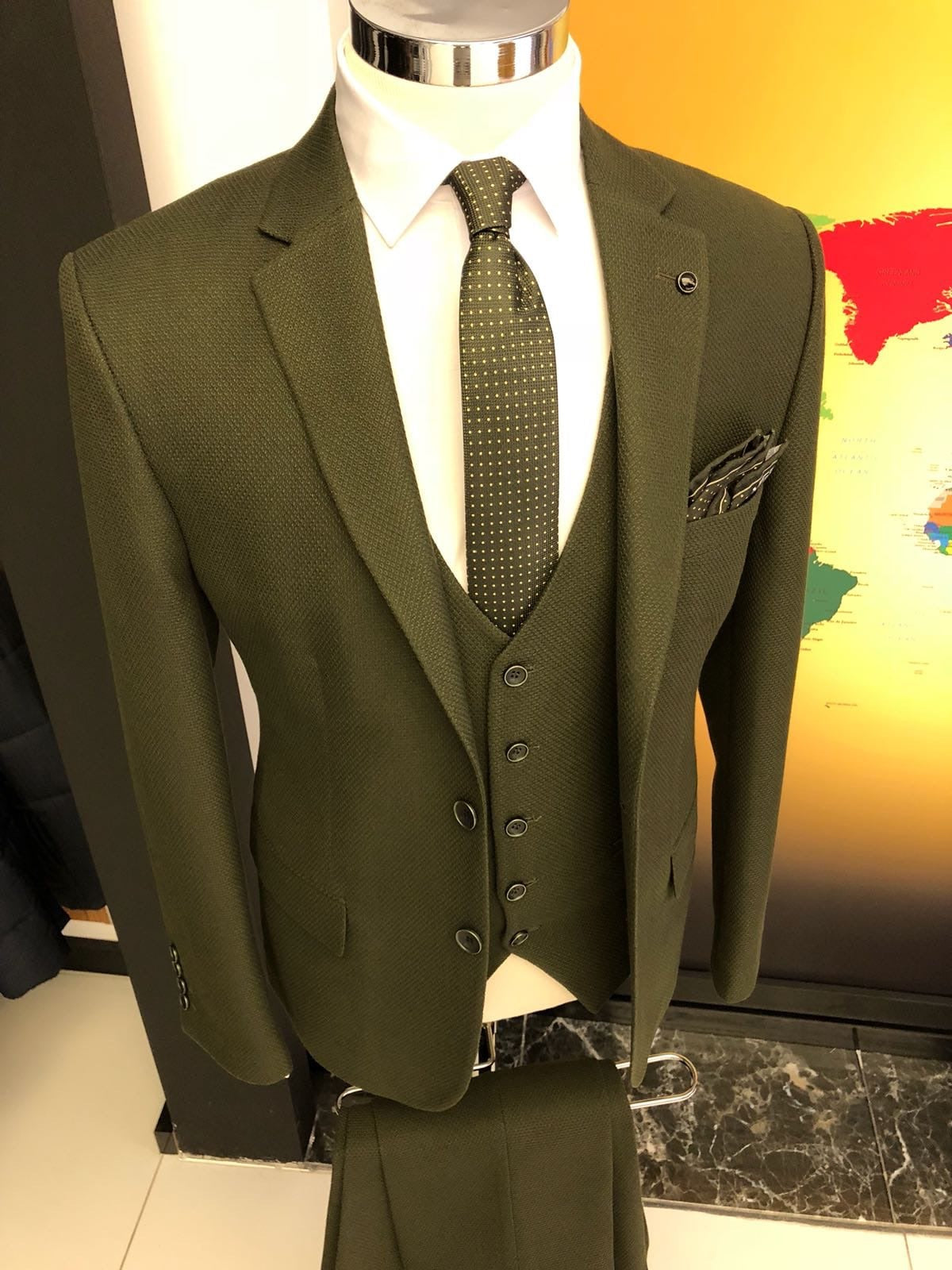 Slim-Fit Suit Vest Khaki-baagr.myshopify.com-suit-BOJONI