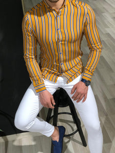 Benso Slim-Fit Striped Shirt (4 Colors)-baagr.myshopify.com-Shirt-BOJONI