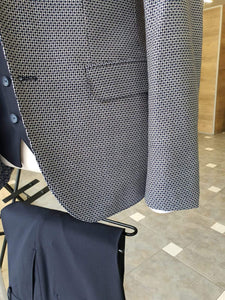 Boston Navy Blue Slim Fit Notch Lapel Suit-baagr.myshopify.com-suit-BOJONI