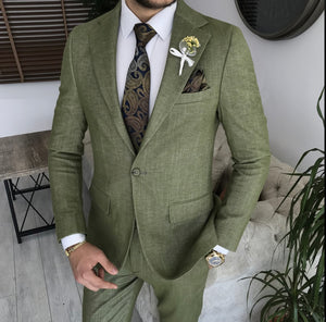 Bojoni Amato Slim Fit Khaki  Suit
