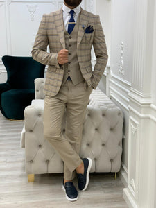 Argeli Cream Plaid Slim Fit Suit-baagr.myshopify.com-1-BOJONI