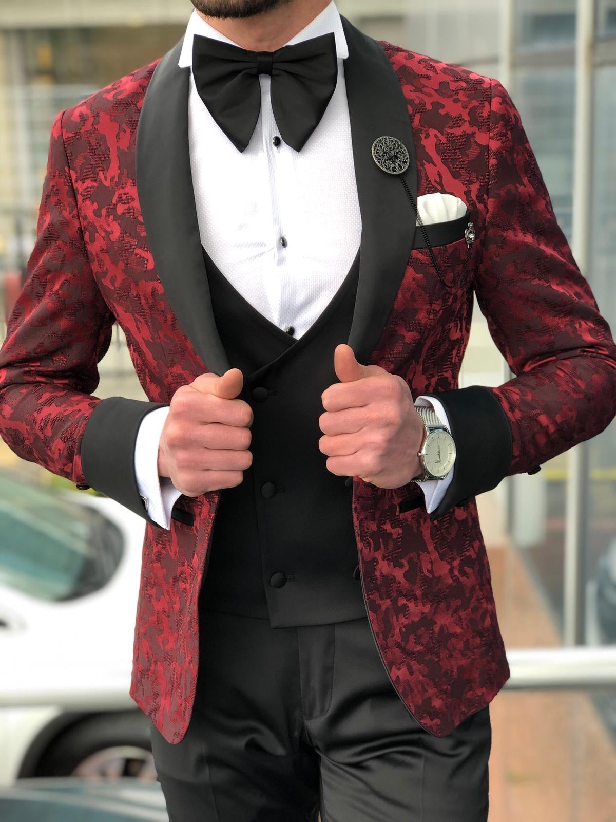 Slim-Fit Tuxedo Suit  Clearetred-baagr.myshopify.com-suit-BOJONI