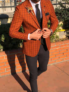 Tommy Slim-Fit Plaid Suit Vest Tile-baagr.myshopify.com-suit-BOJONI