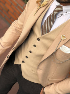 Multi Slim-Fit Suit Vest Beige-baagr.myshopify.com-suit-BOJONI