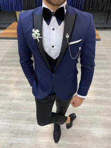 Forenza Royal Slim Fit Navy Blue Tuxedo-baagr.myshopify.com-1-BOJONI