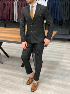 Zapali Black Double Breasted Slim Fit  Suit-baagr.myshopify.com-1-BOJONI