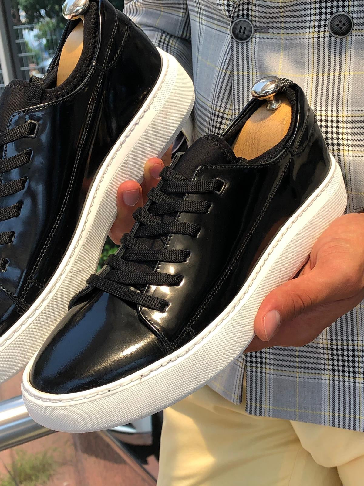 Bald Laced Patent  Shoes Black-baagr.myshopify.com-shoes2-BOJONI