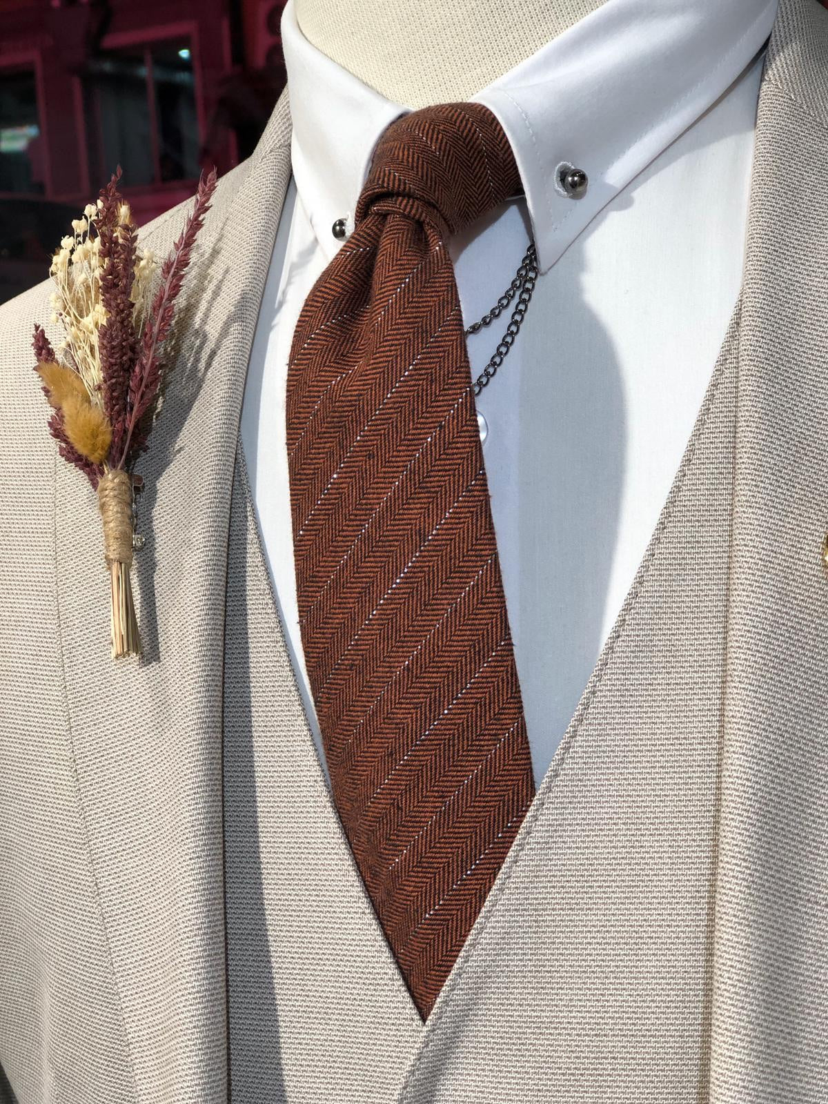 Manco Slim-Fit Suit Vest Beige-baagr.myshopify.com-suit-BOJONI