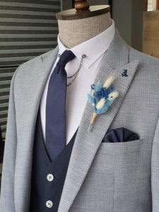Boston Gray Slim Fit Peak Lapel Suit-baagr.myshopify.com-suit-BOJONI