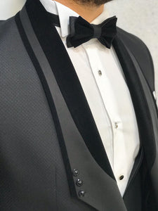 Nova Slim Fit Stone  Black Tuxedo-baagr.myshopify.com-1-BOJONI