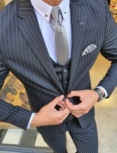 Reno Black Slim Fit Pinstripe Suit-baagr.myshopify.com-suit-BOJONI