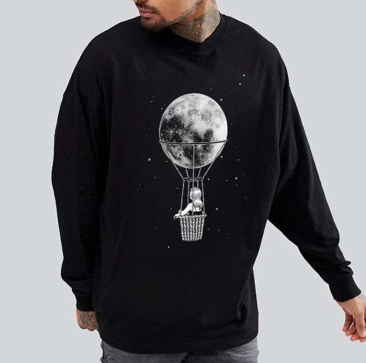 Jessica on the Moon Sweatshirt-baagr.myshopify.com-sweatshirts-BOJONI