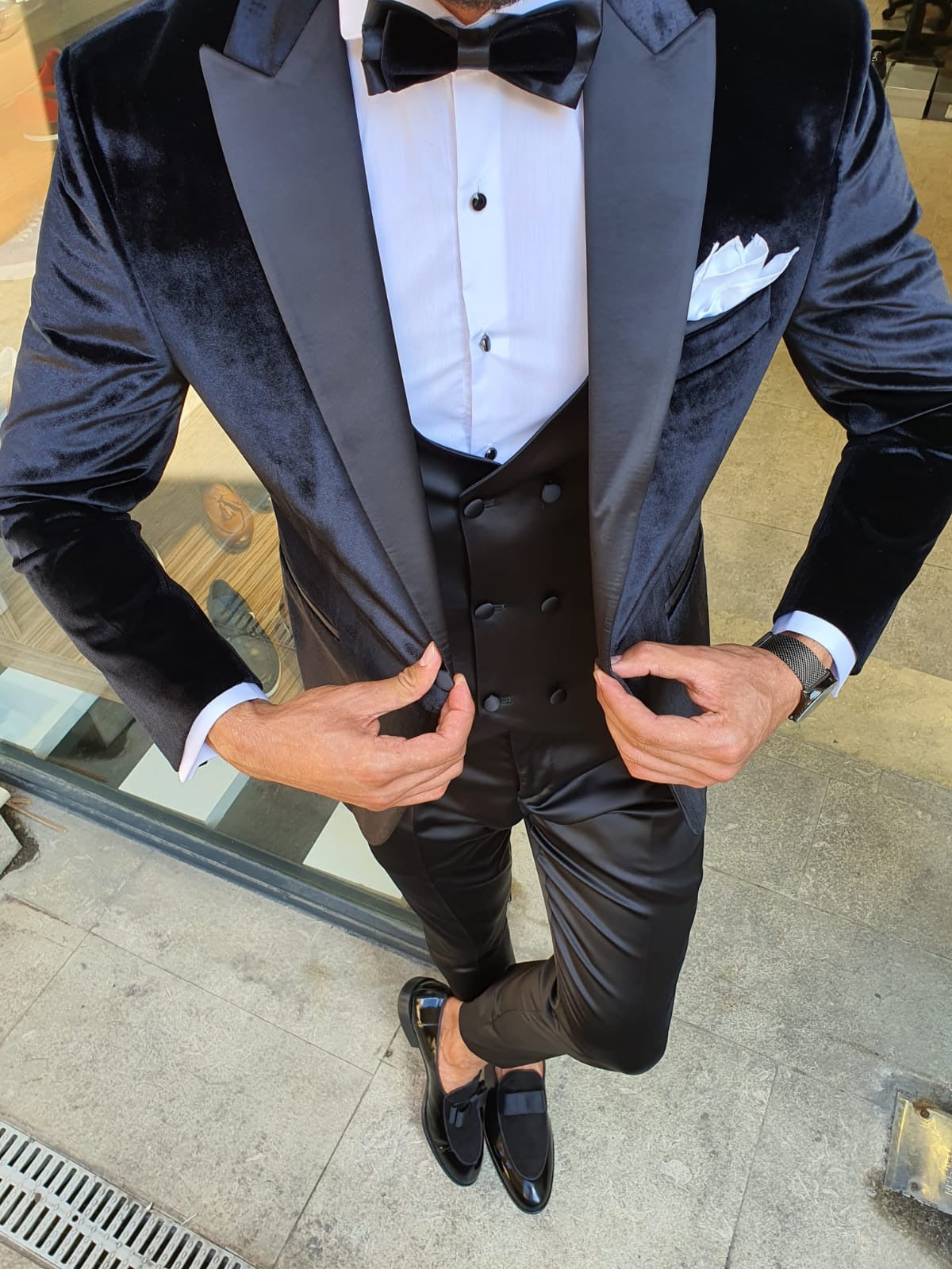 Timothy Black Slim Fit Notch Lapel Tuxedo-baagr.myshopify.com-suit-BOJONI