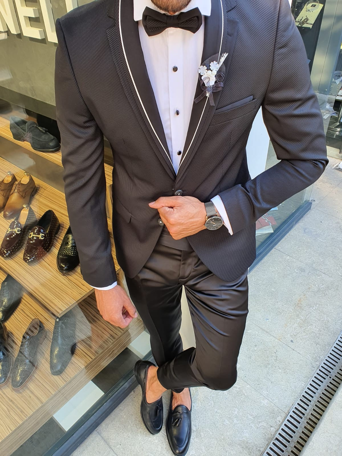 Timothy Black Slim Fit Notch Lapel Tuxedo-baagr.myshopify.com-suit-BOJONI