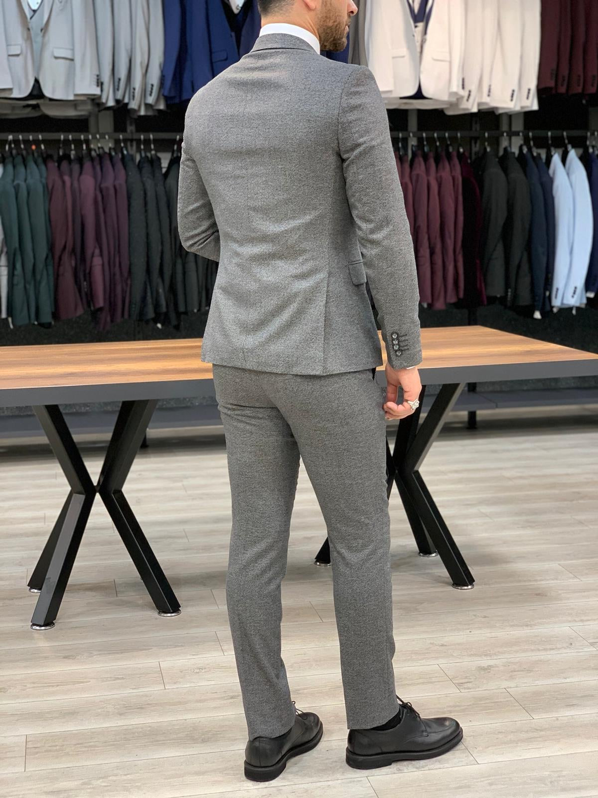 Kars Gray Slim Fit Suit-baagr.myshopify.com-1-BOJONI