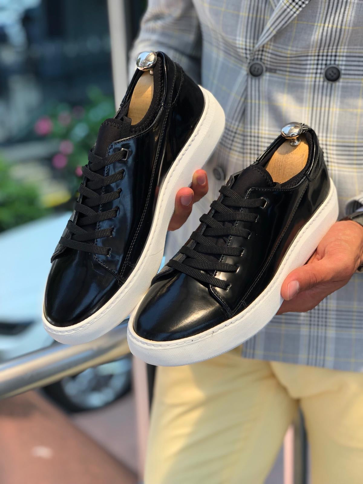 Bald Laced Patent  Shoes Black-baagr.myshopify.com-shoes2-BOJONI
