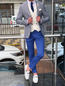 Slim-Fit Suit Vest Gray-baagr.myshopify.com-suit-BOJONI
