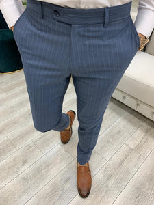 Furino Blue Slim Fit Double Breasted Pinstripe Suit-baagr.myshopify.com-1-BOJONI