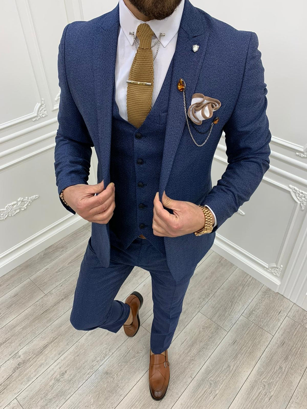 Casatani Blue Slim Fit  Suit-baagr.myshopify.com-1-BOJONI