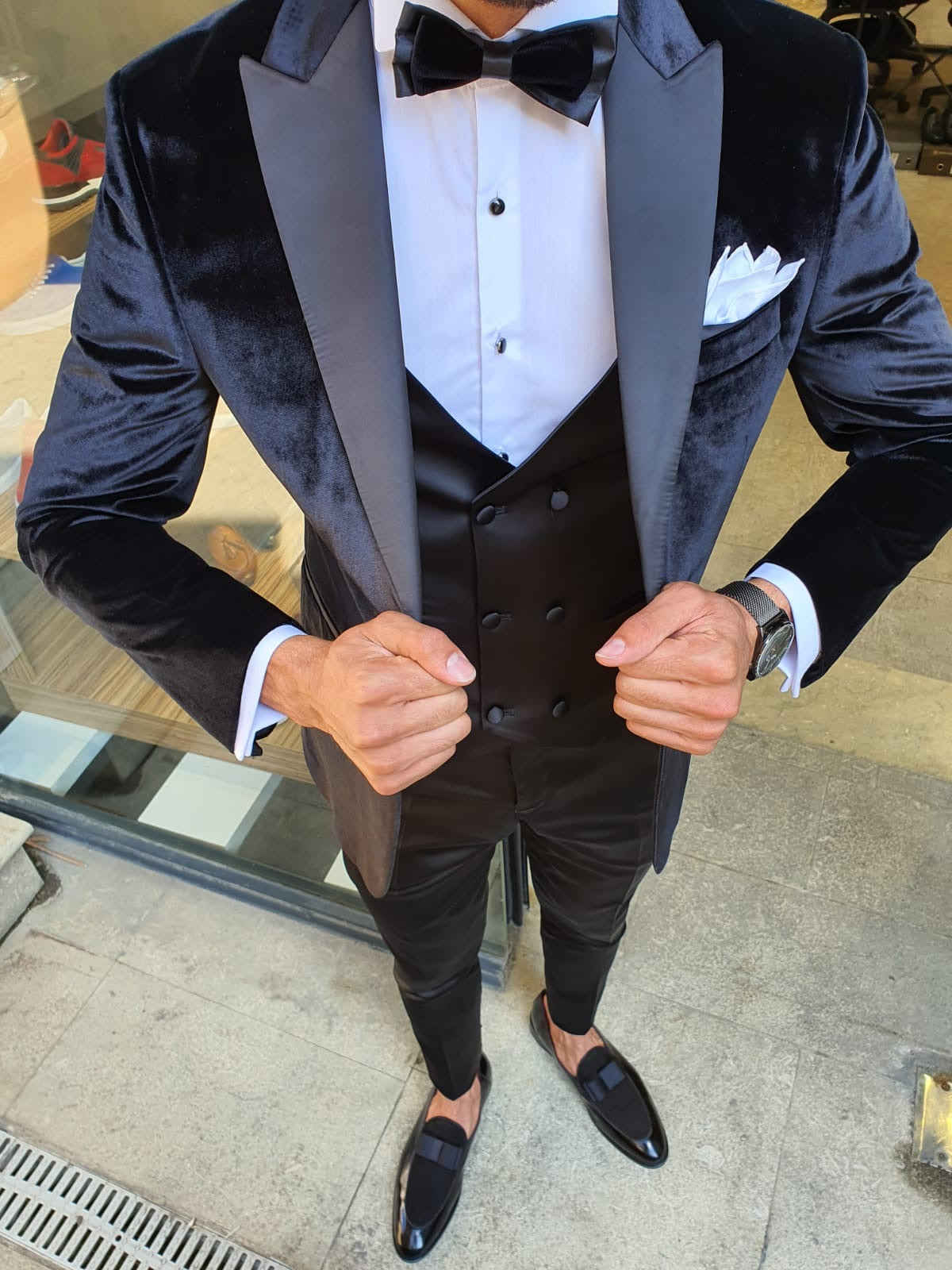 Timothy Black Slim Fit Notch Lapel Tuxedo-baagr.myshopify.com-suit-BOJONI