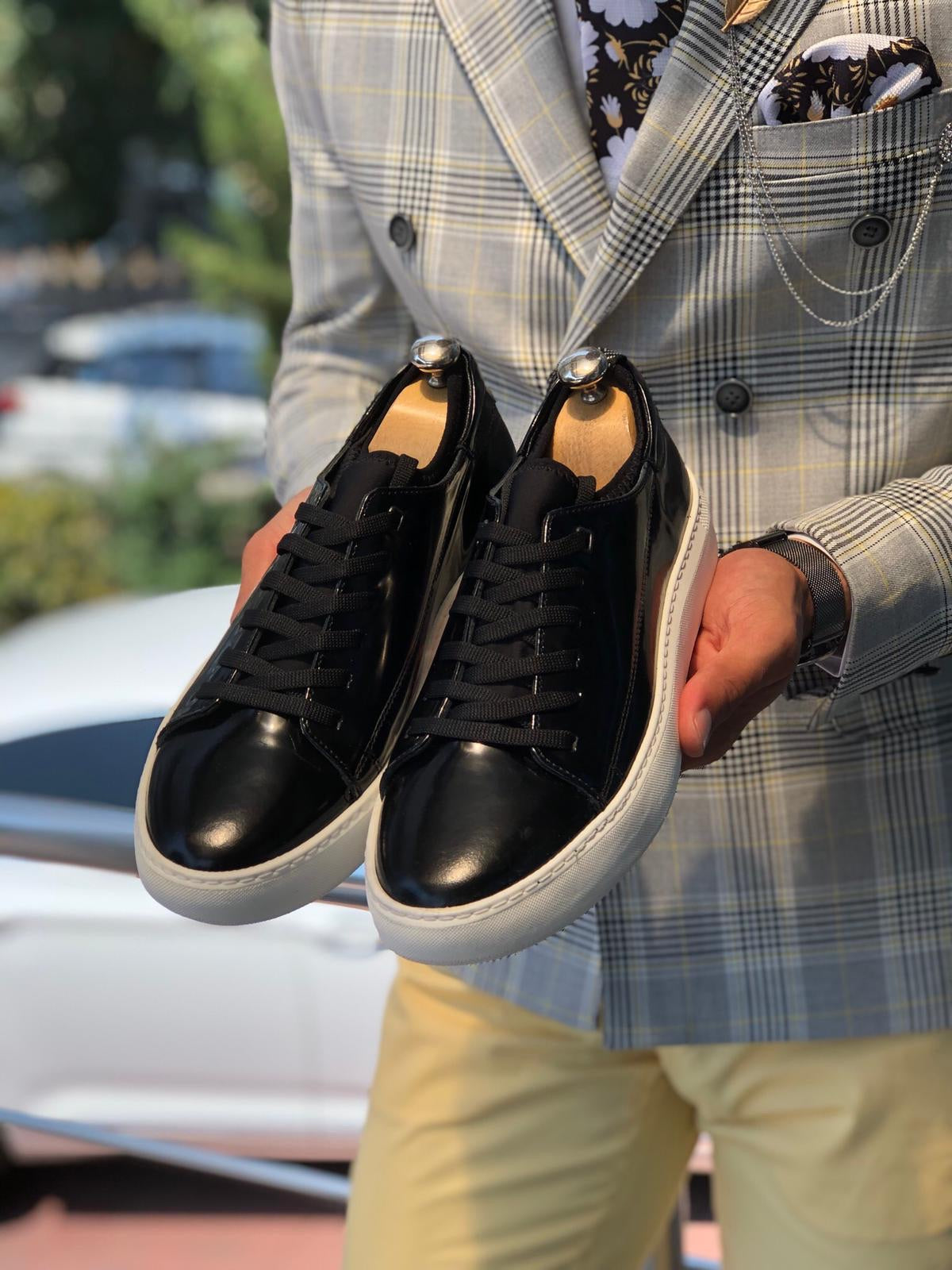 Bald Laced Patent  Shoes Black-baagr.myshopify.com-shoes2-BOJONI