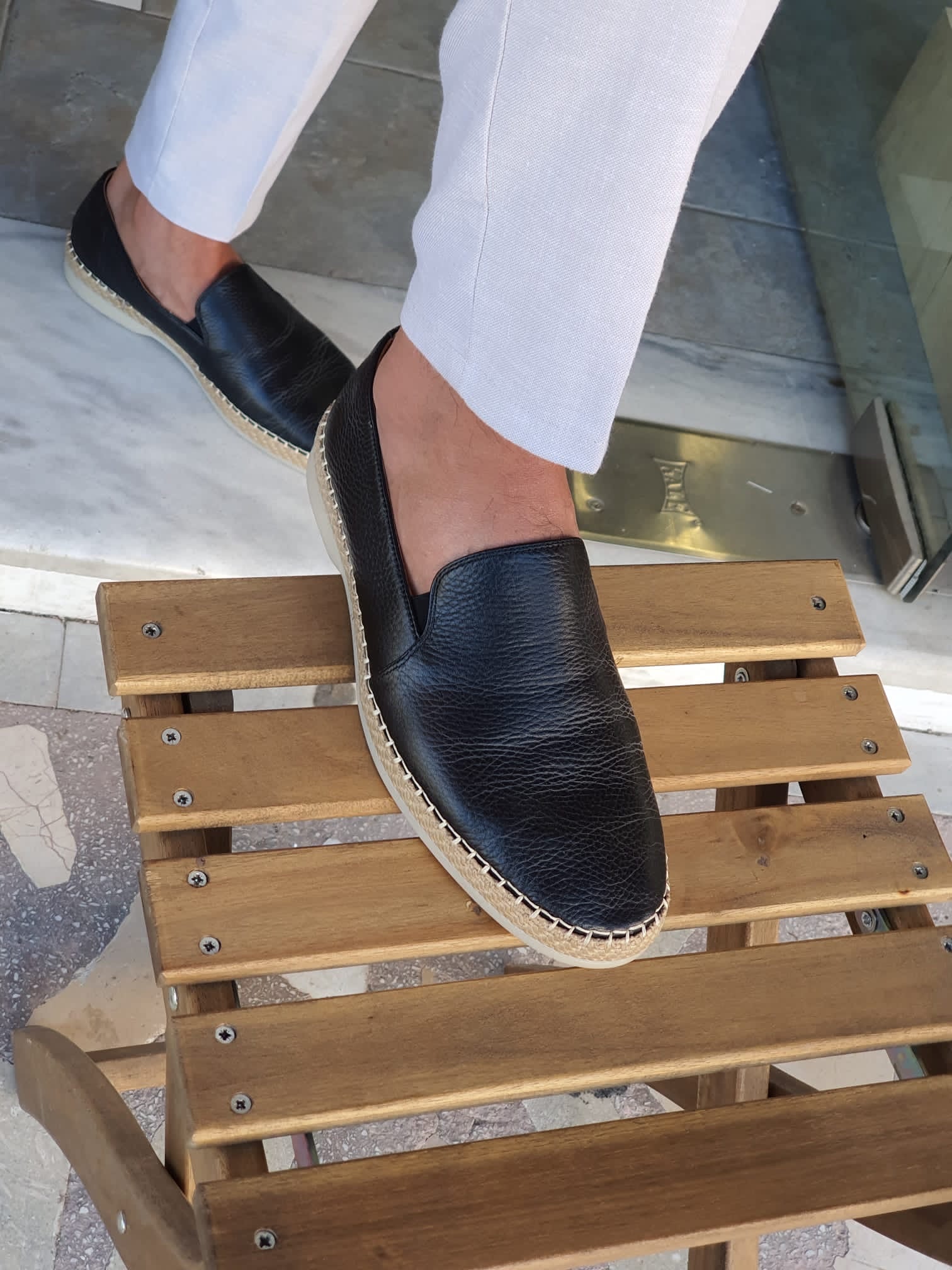 Salerno Black Slip-On Loafers-baagr.myshopify.com-shoes2-brabion