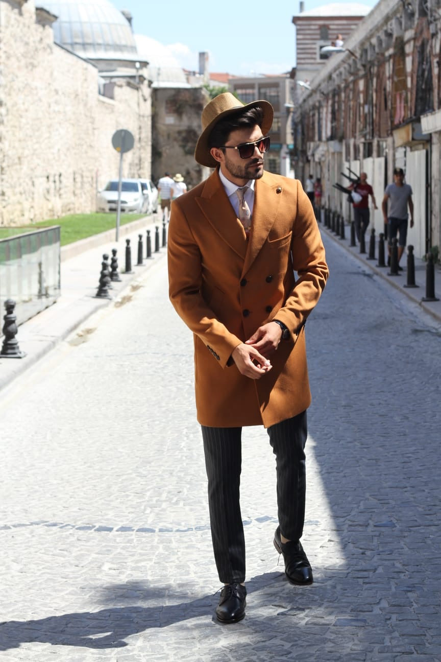 Capros Wool Coat in Camel Limited-baagr.myshopify.com-Jacket-BOJONI