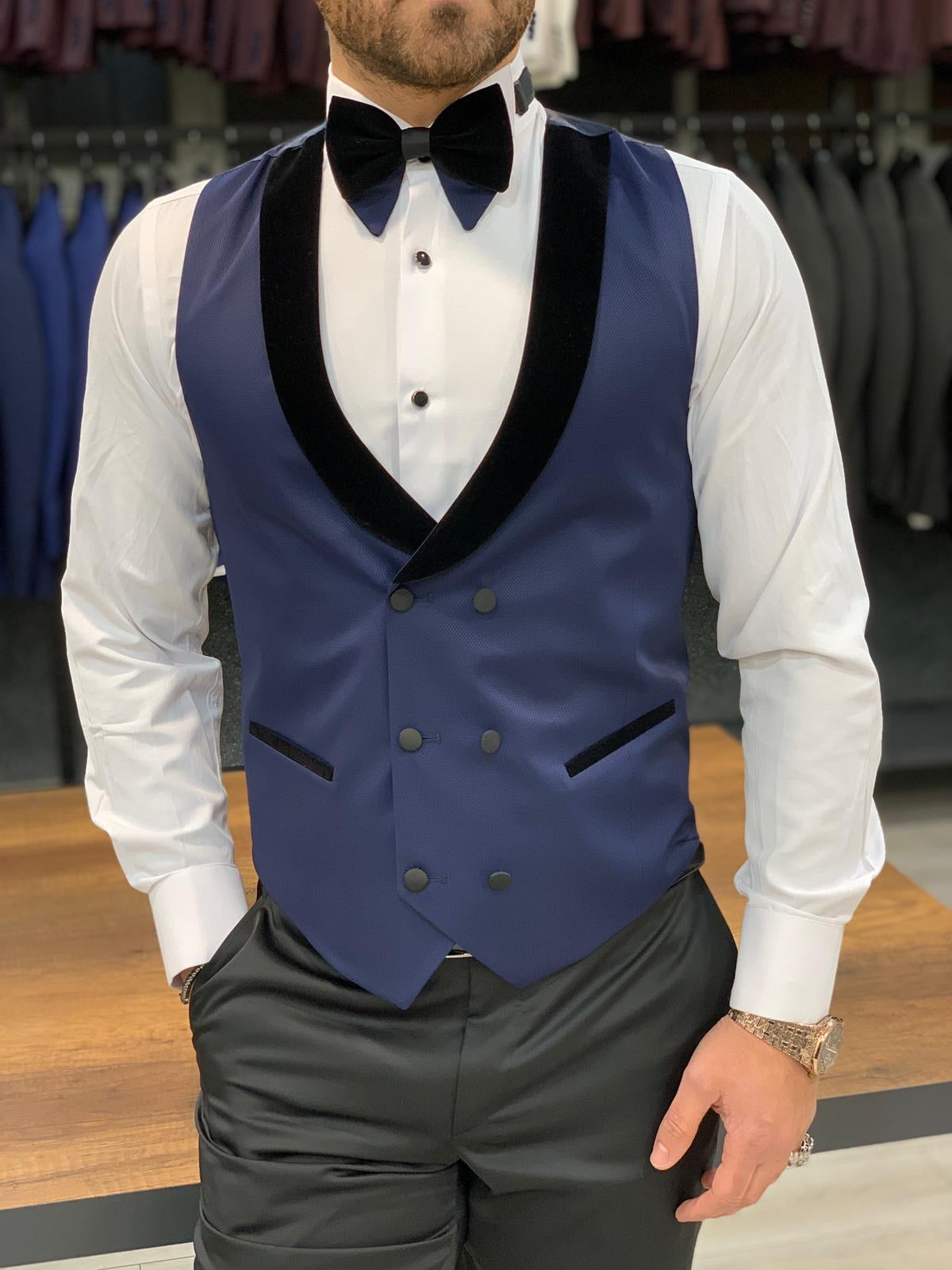 Forenza Royal Slim Fit Navy Blue Tuxedo-baagr.myshopify.com-1-BOJONI