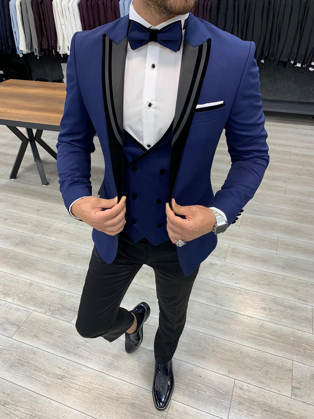 Napoli Sax Royal Slim Fit Tuxedo-baagr.myshopify.com-1-BOJONI