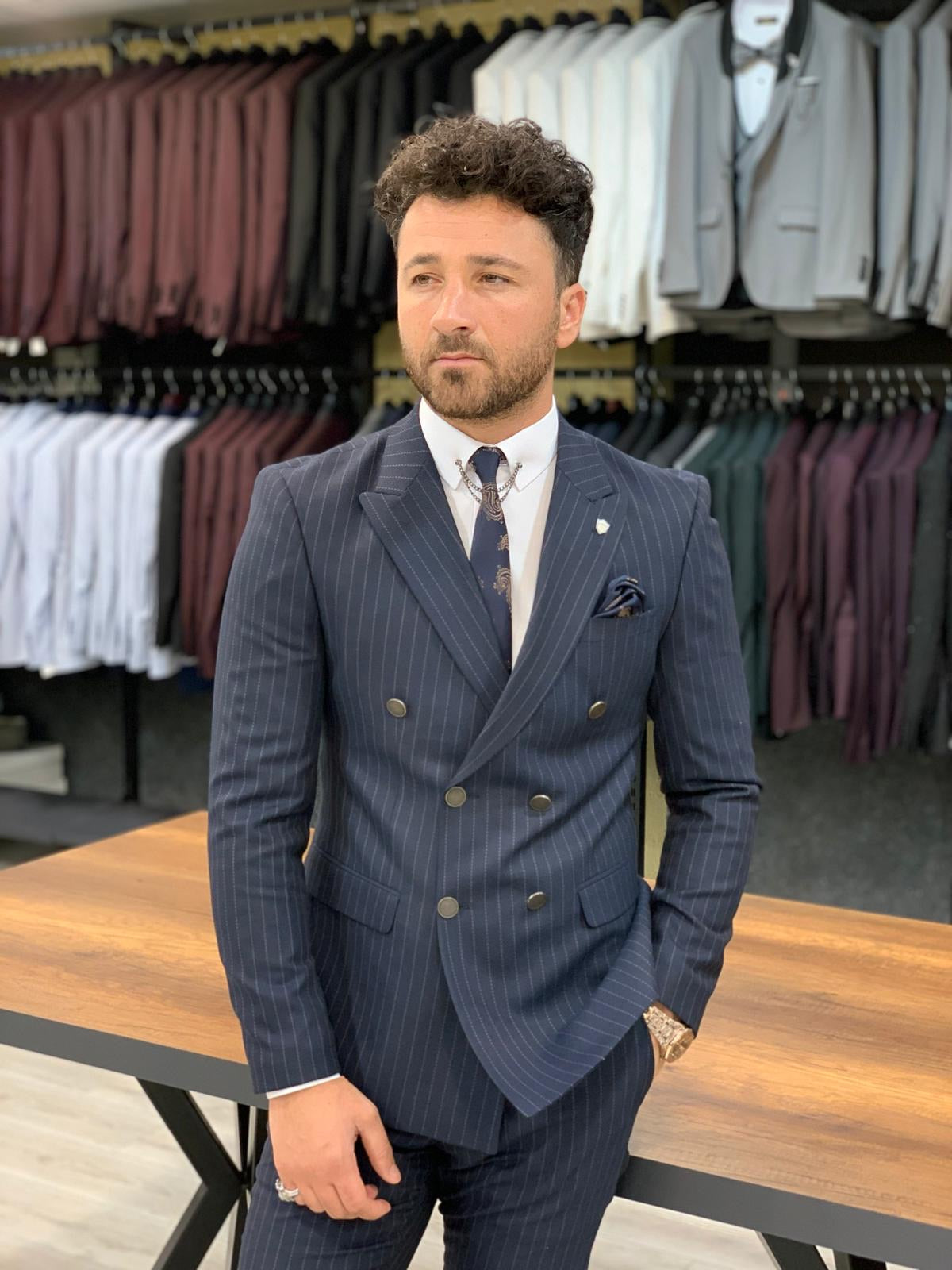 Kars Nany Blue Slim Fit Suit-baagr.myshopify.com-1-BOJONI