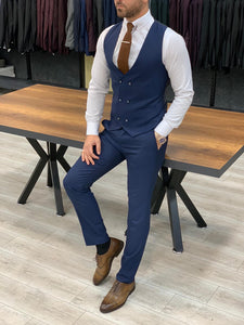 Rocca Navy Blue Slim Fit Pinstripe Suit-baagr.myshopify.com-1-BOJONI