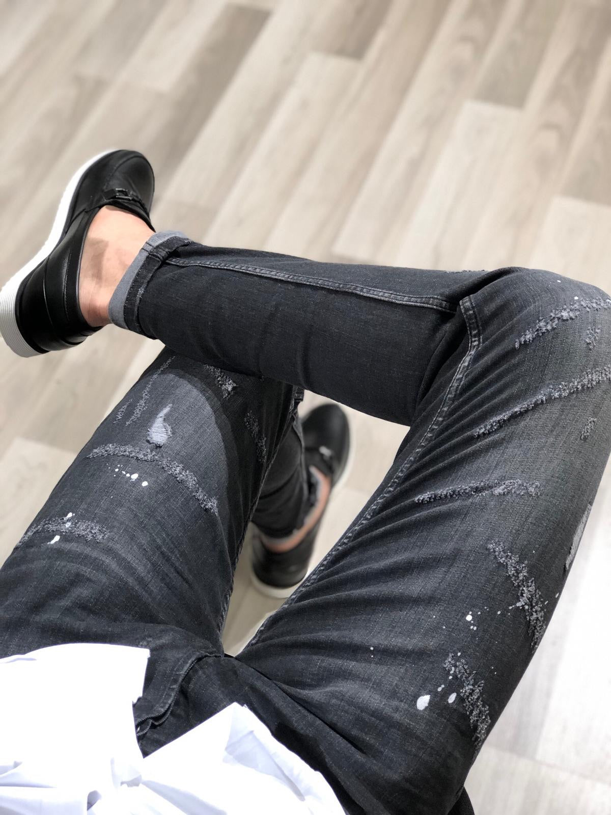 Selaff Slim-Fit Ripped Jeans (2 Colors)-baagr.myshopify.com-Pants-BOJONI