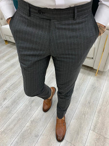 Furino Gray Slim Fit Double Breasted Pinstripe Suit-baagr.myshopify.com-1-BOJONI